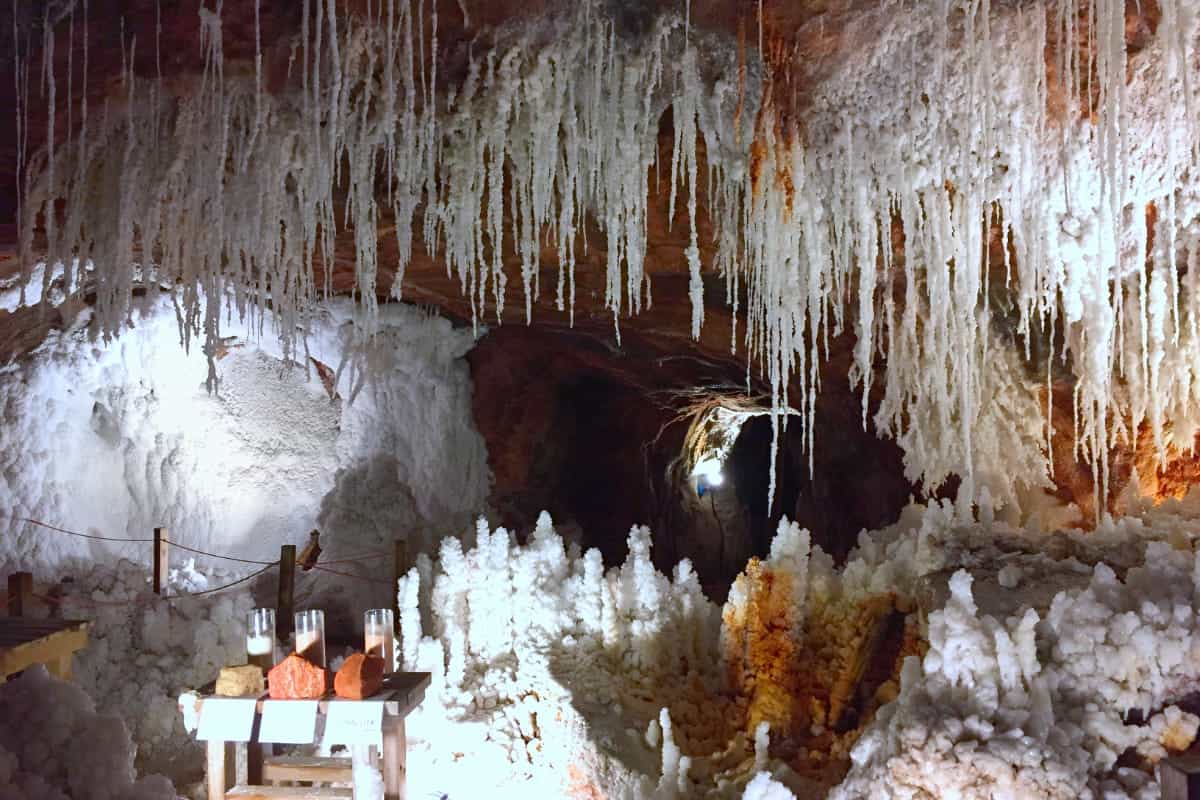 The interior of Cardona's Salt Mountain