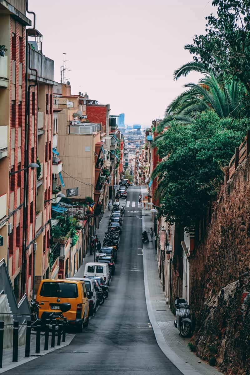 One of the streets of the Carmel neighbourhood