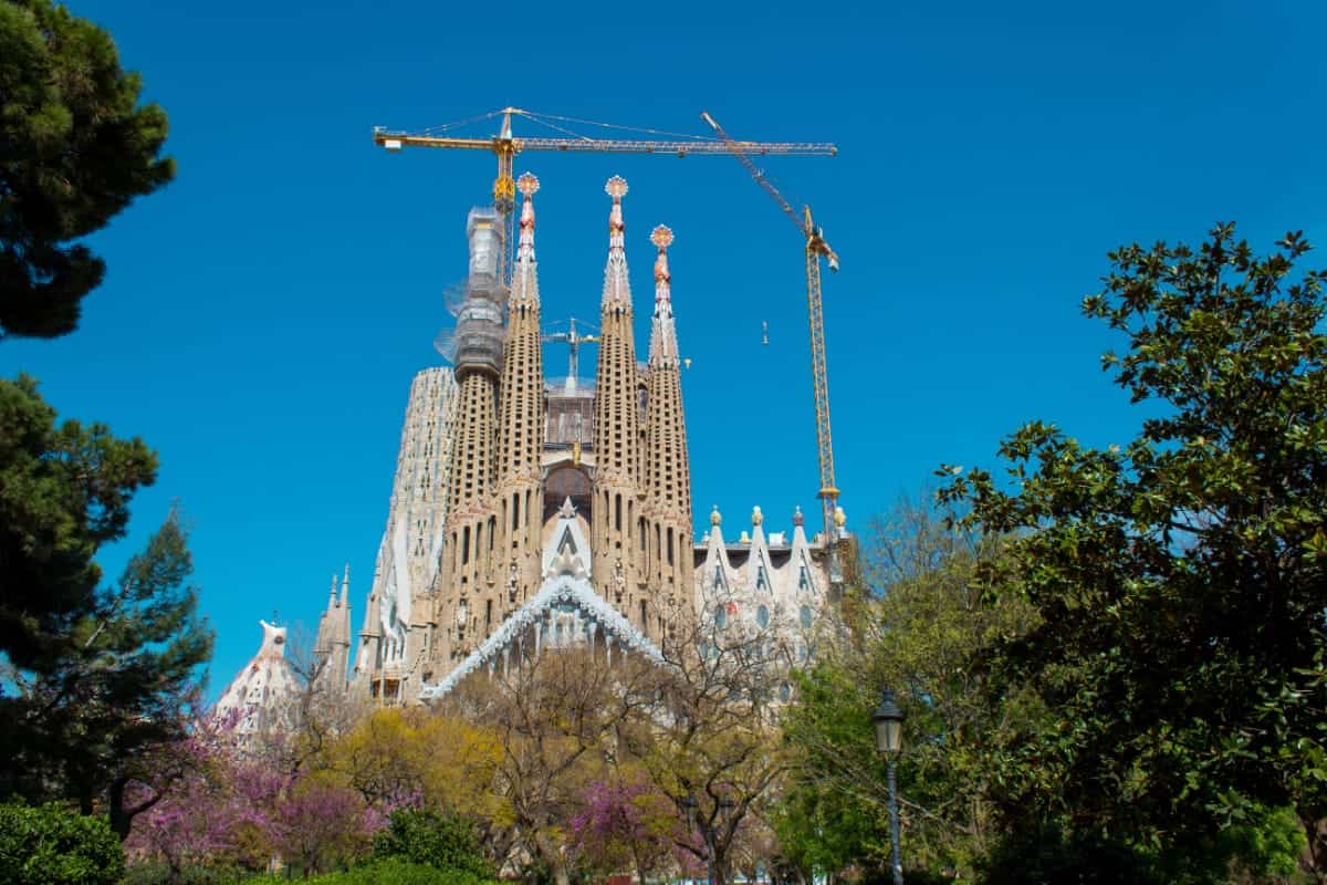 The Sagrada Família, one of the stops on our Barcelona 2-day itinerary
