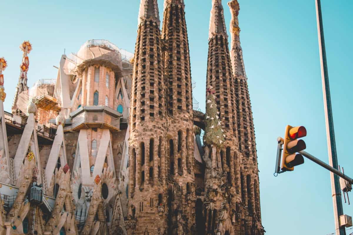 The towers of the Sagrada Família