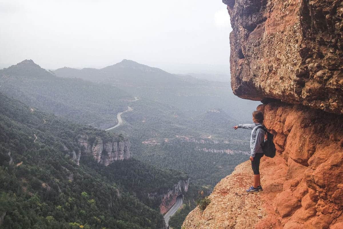 Views from La Foradada in Montserrat