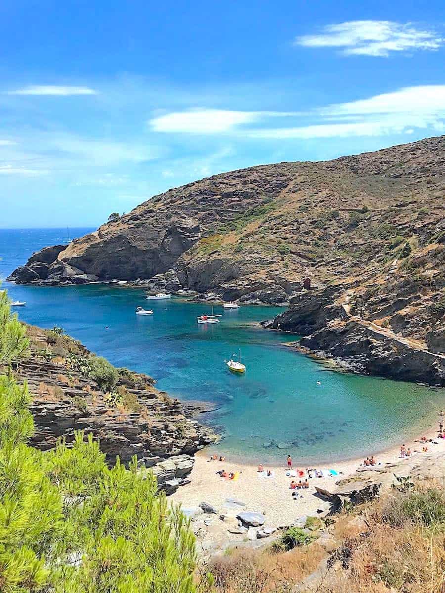 The cove Cala Sa Sabolla in the Costa Brava