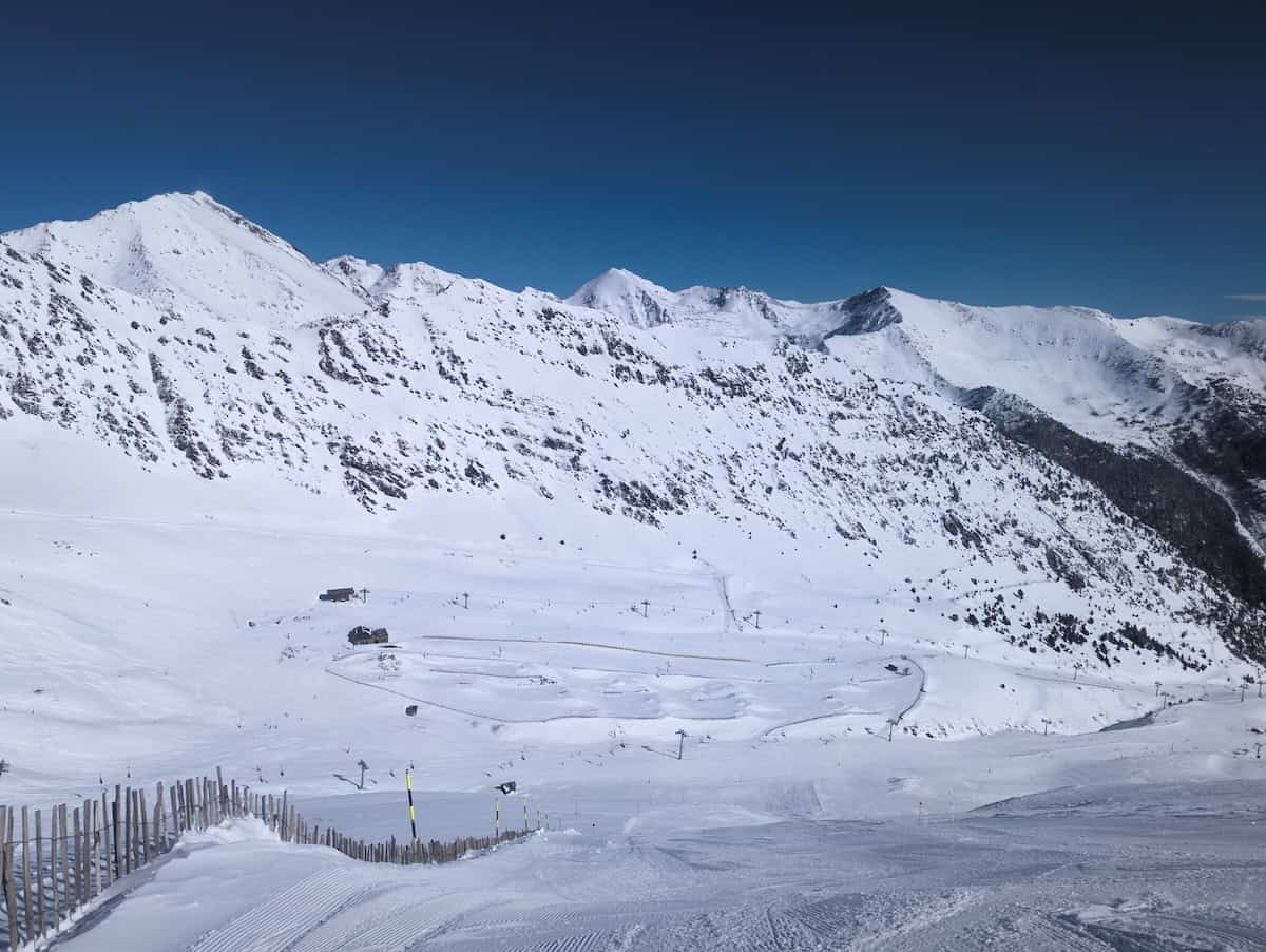 Arinsal ski resort in Andorra