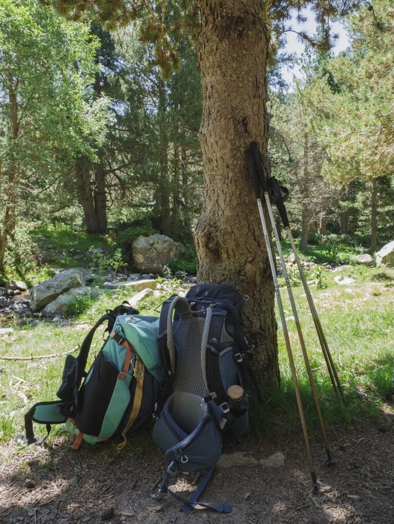 The two backpacks we used for hiking Coronallacs