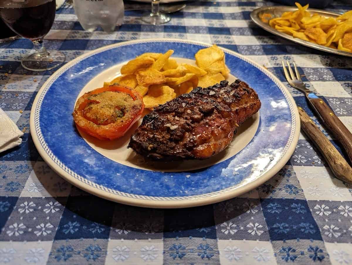 A dish of duck breast in one of Andorra's bordes