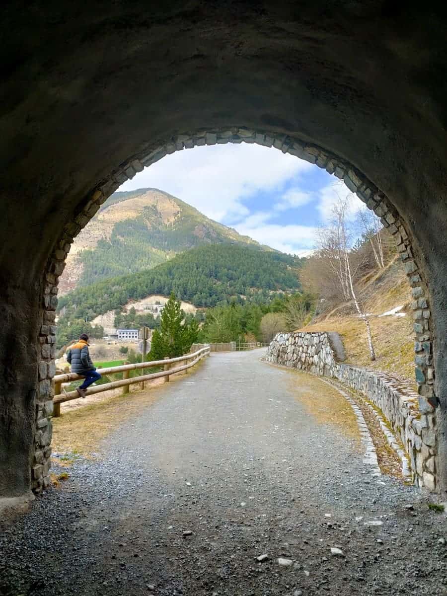 A tunnel in Camí de les Pardines (Andorra)