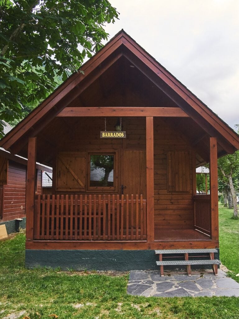 One of the bungalows at Verneda Camping Mountain Resort