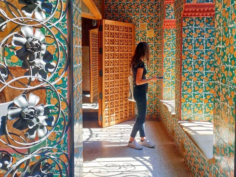 A woman visiting the Casa Vicens in Barcelona