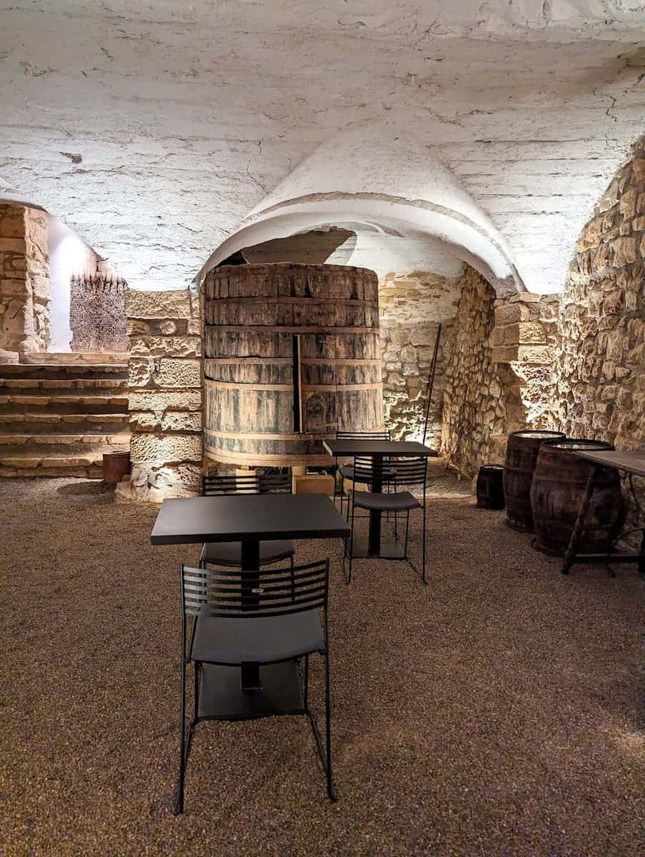 The cellar in Casa Llobera