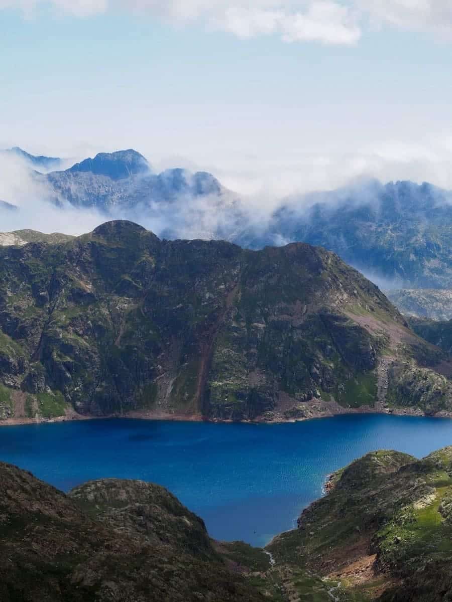 Views of the Certascan Lake from the peak