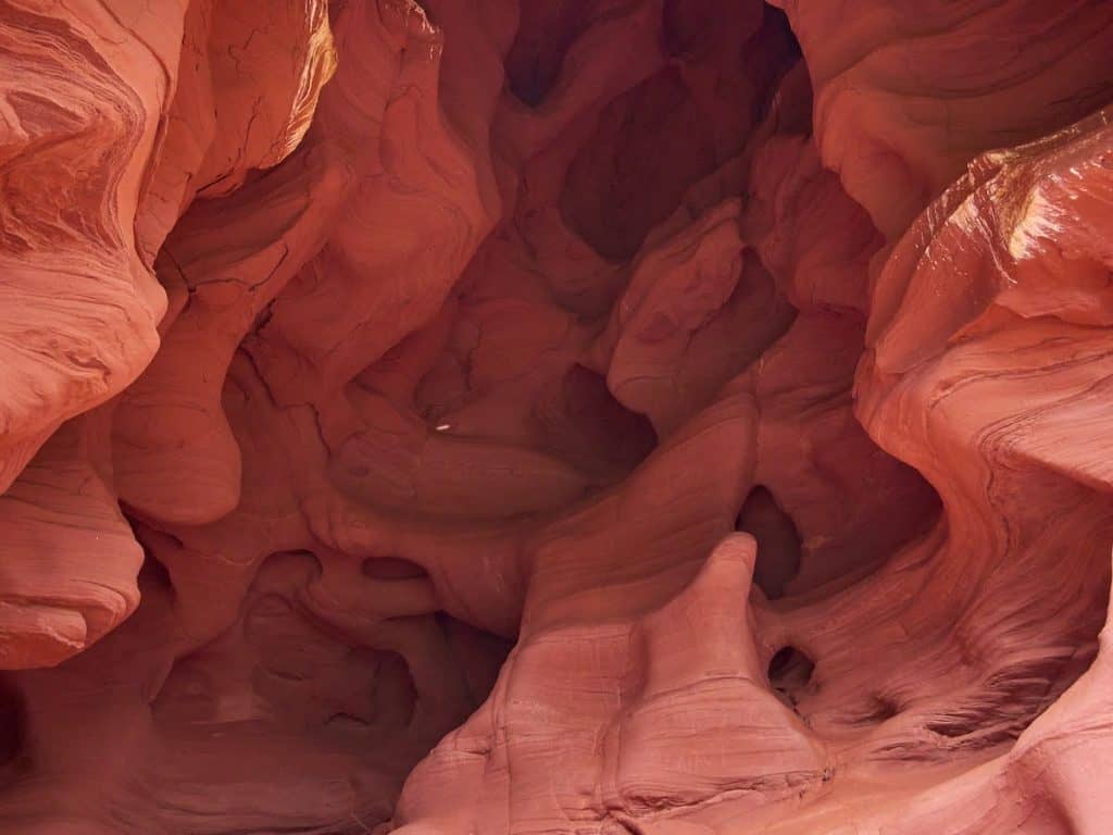 Inside of the Can Riera caves in Catalonia