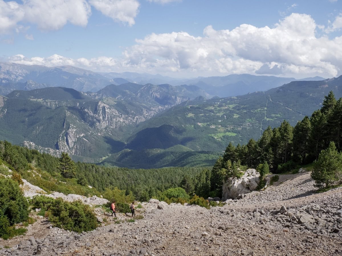 Alternative path next to the Pedraforca scree