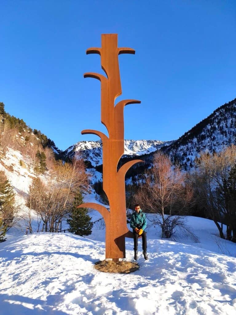 Estipagencs sculptures in Sorteny Natural Park