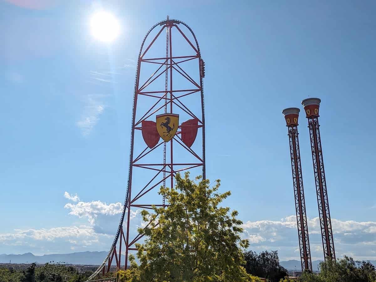 Red Force, the main ride in Ferrari Land