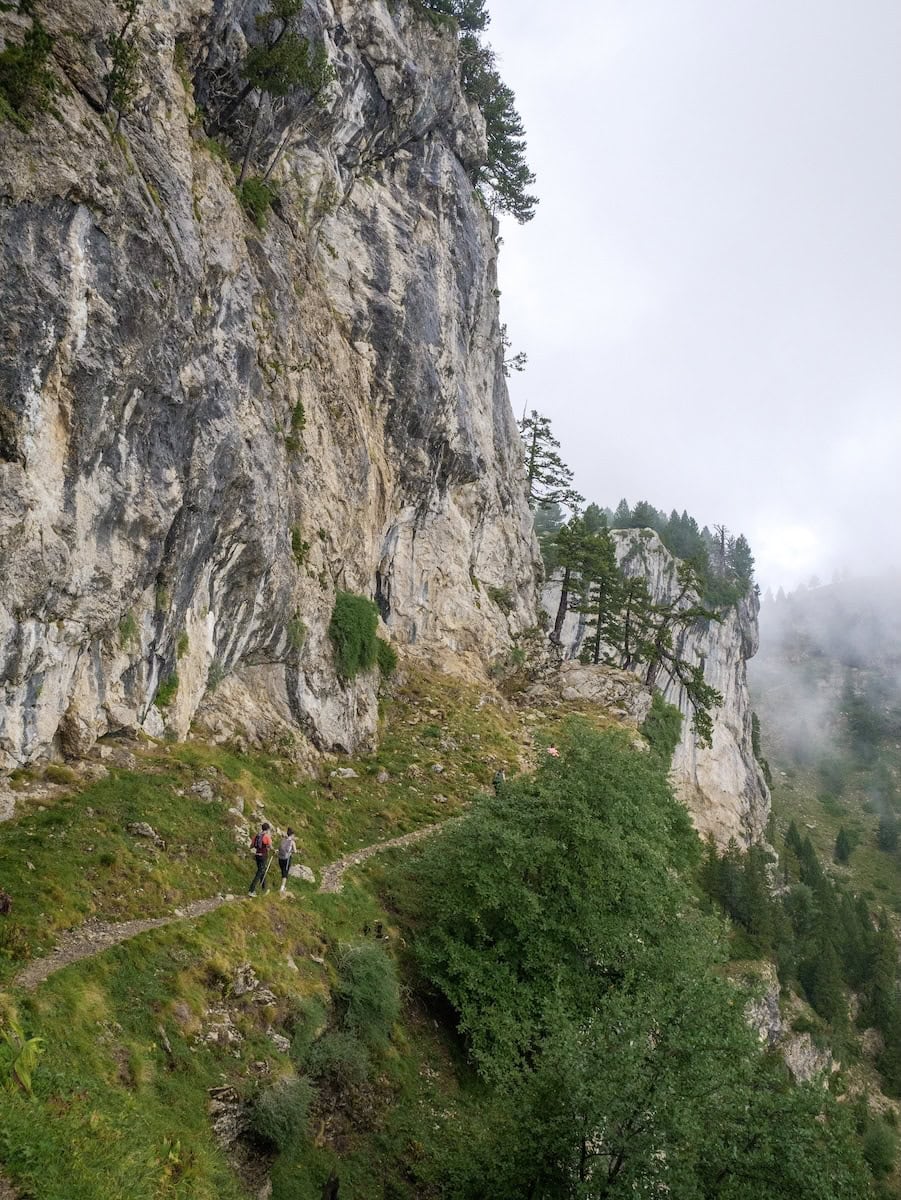 Hiking path to the top of Pedraforca