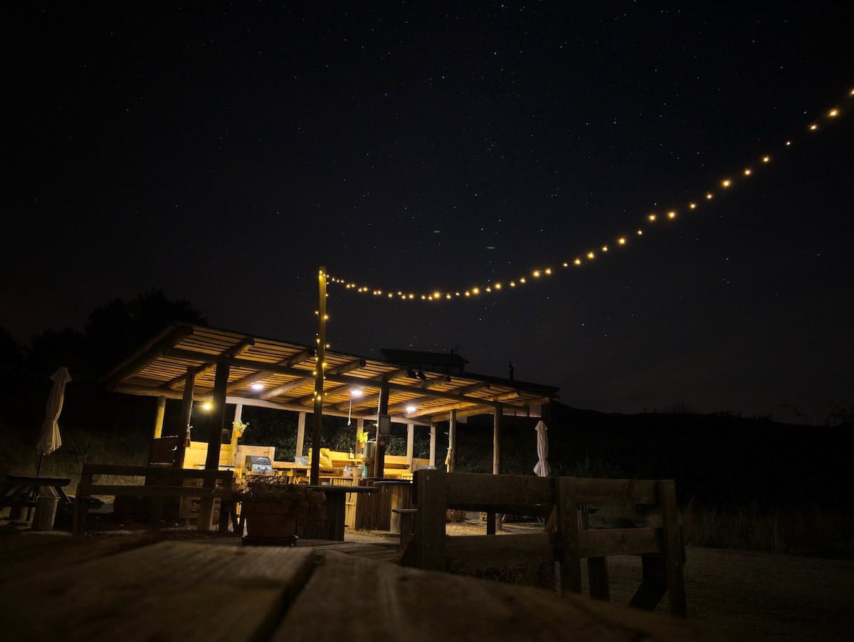 Forest Days kitchen at night