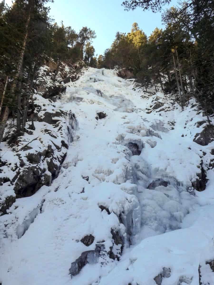 Gerber waterfall frozen