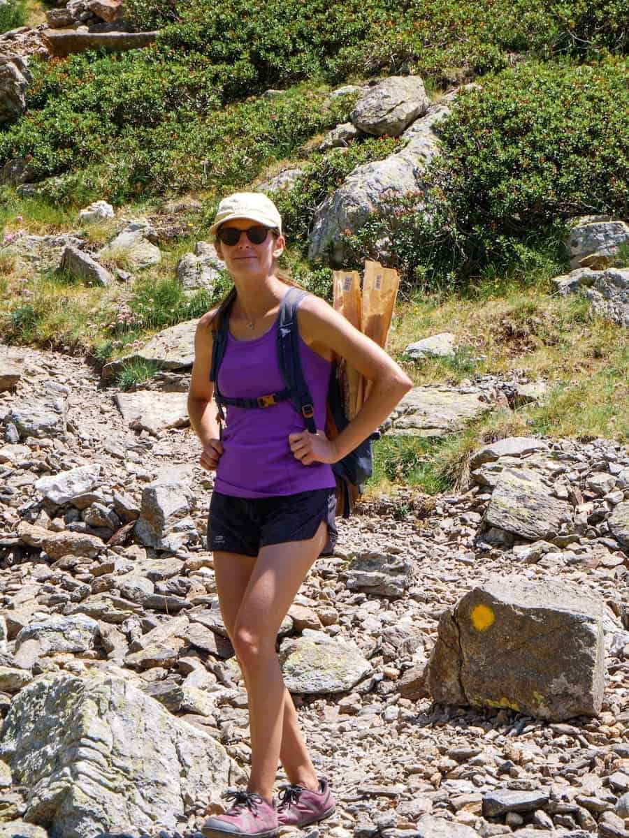 A hiker in Andorra