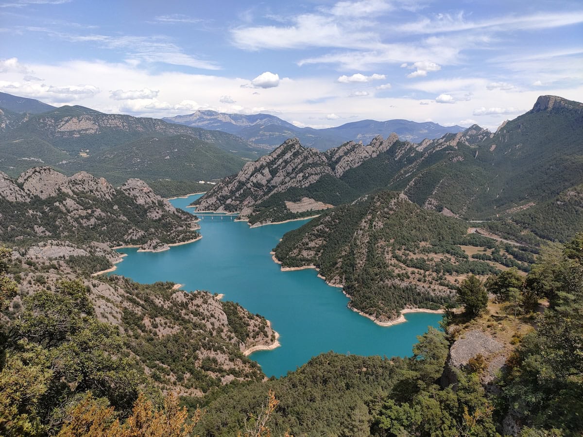 The beautiful Llosa del Cavall reservoir