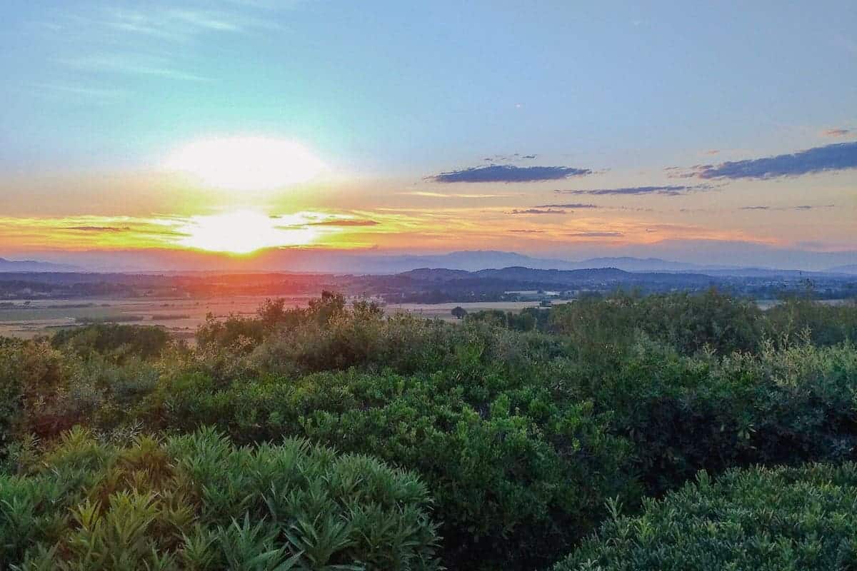 Views from the Josep Pla lookout at sunset