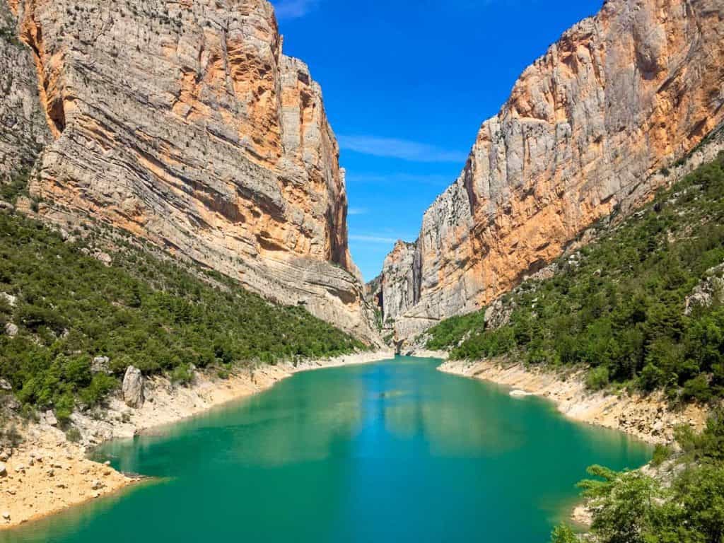 Views of the gorge from the suspension bridge