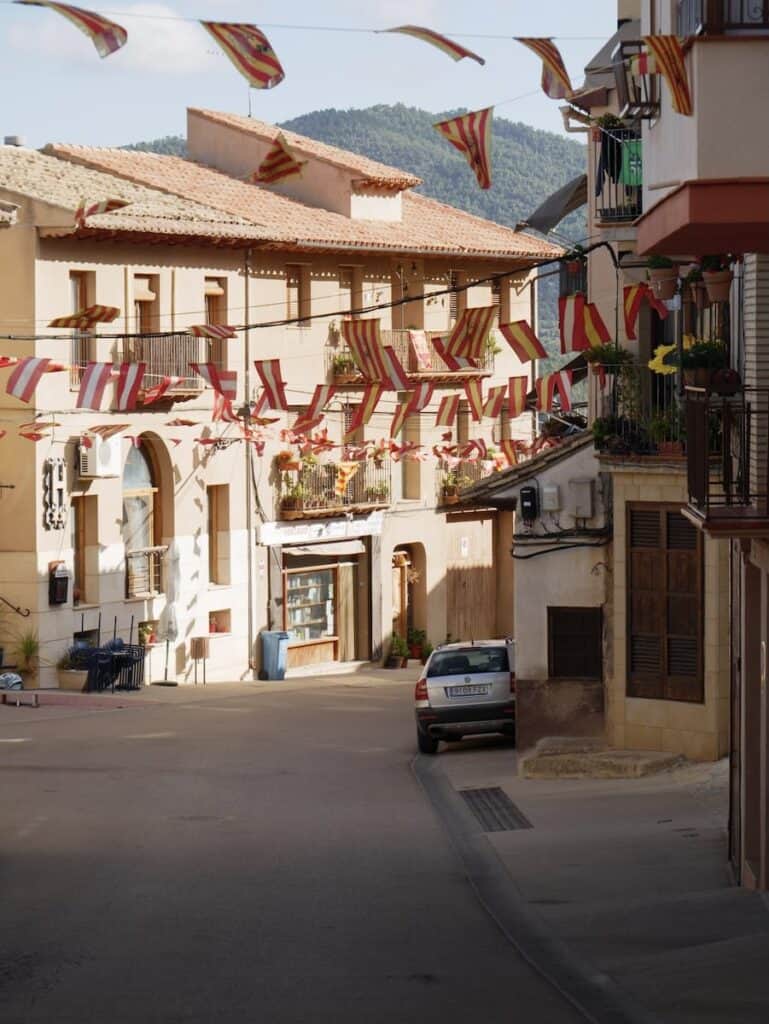 Street party in Pena-Roja de Tastavins