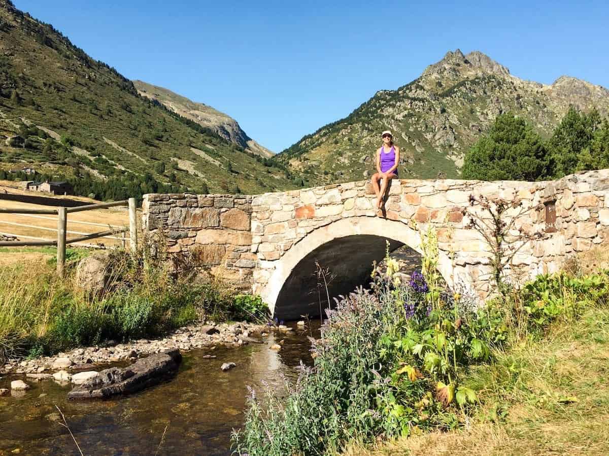 Bonavida stone bridge in Vall d'Incles (Andorra)