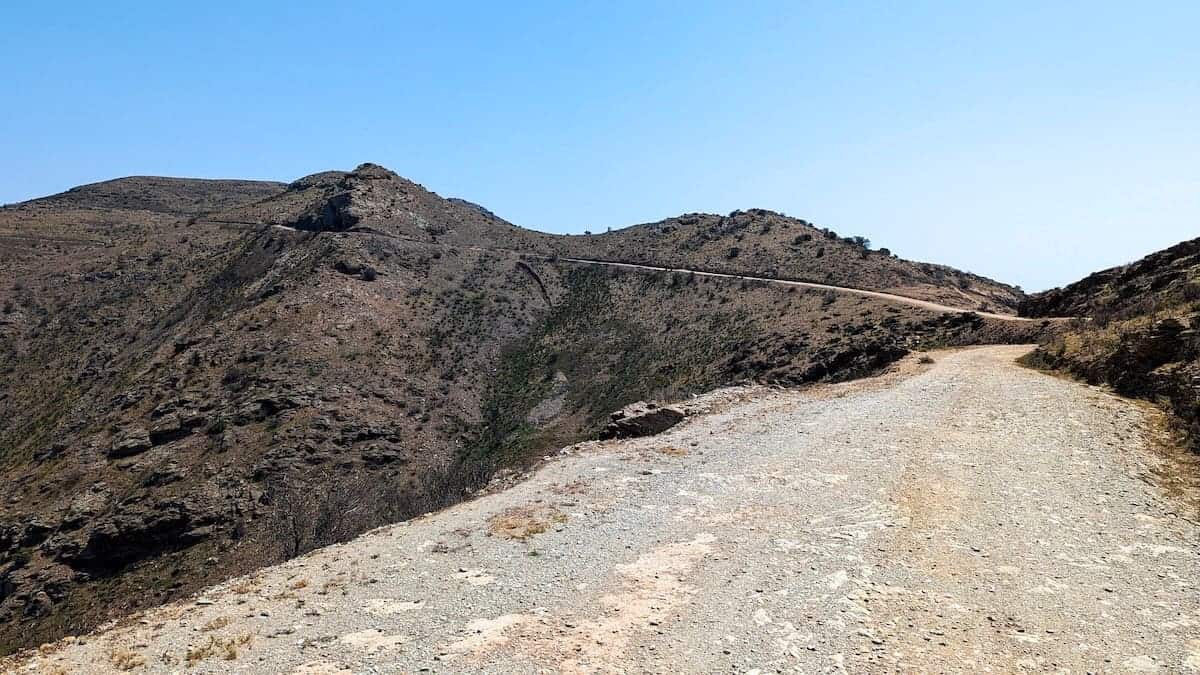 Dirt road leading to Puig Alt