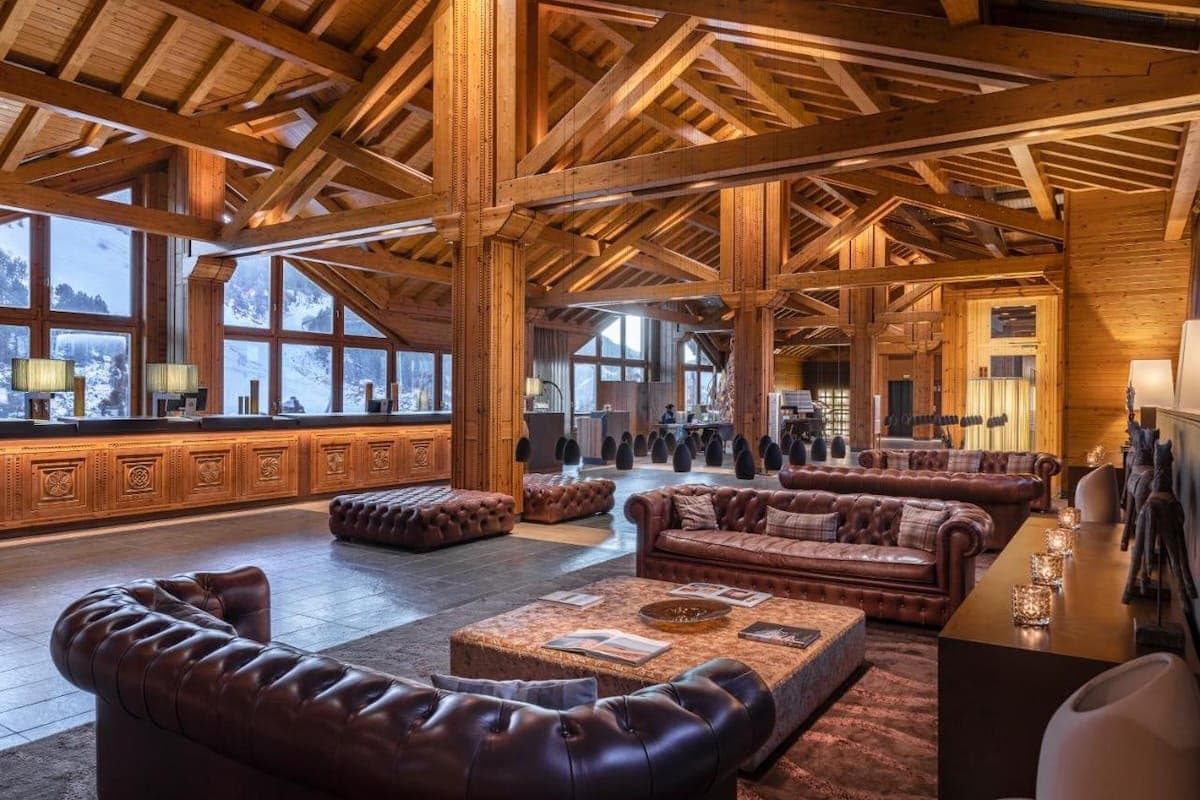 Communal space at Sport Hotel Hermitage & Spa, one of the most luxurious hotels in Andorra