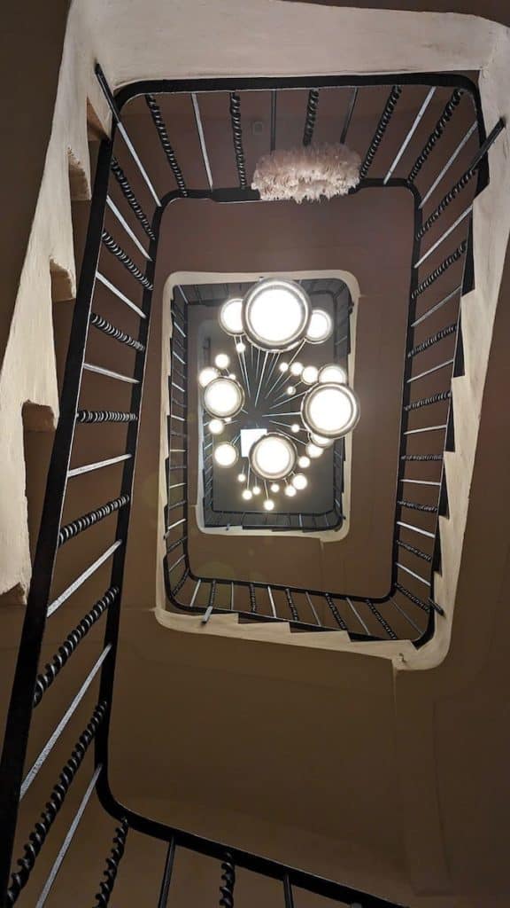 Stunning lights and stairs in Casa Llobera
