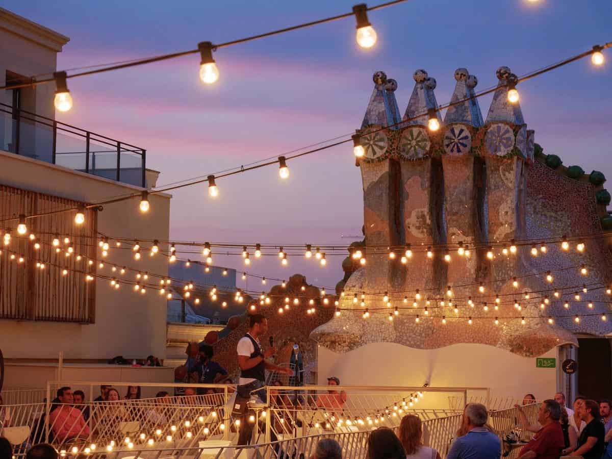 Summer concert in the rooftop of the Casa Batlló happening in July in Catalonia