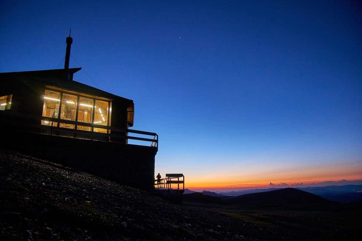 Sunset at the Niu de l'Àliga hut