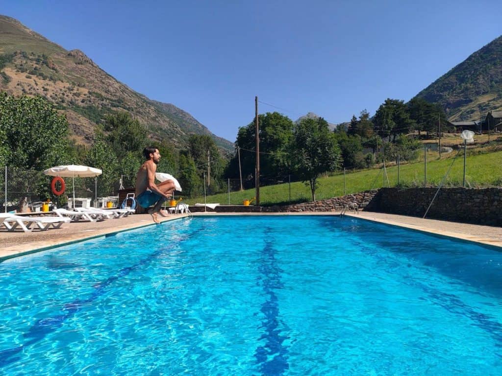 Swimming pool at Camping Serra
