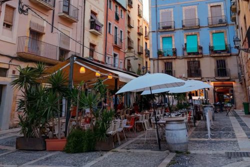 A restaurant terrace in Tarragona