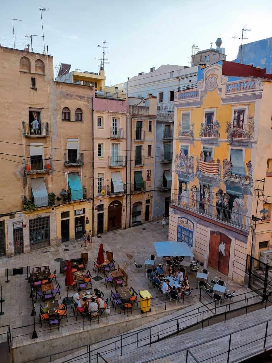 A square in Tarragona's city centre
