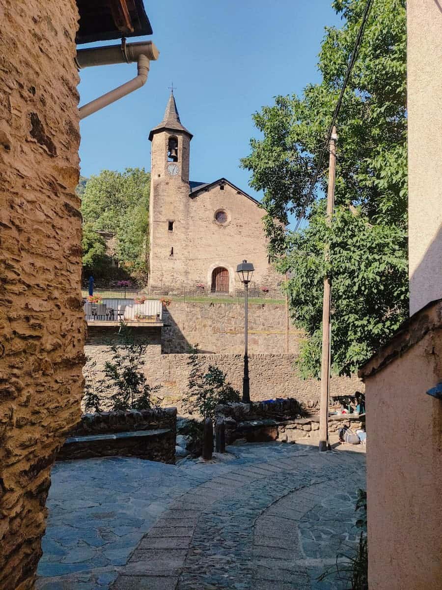 The church in Tavascan, the starting point of La Porta del Cel