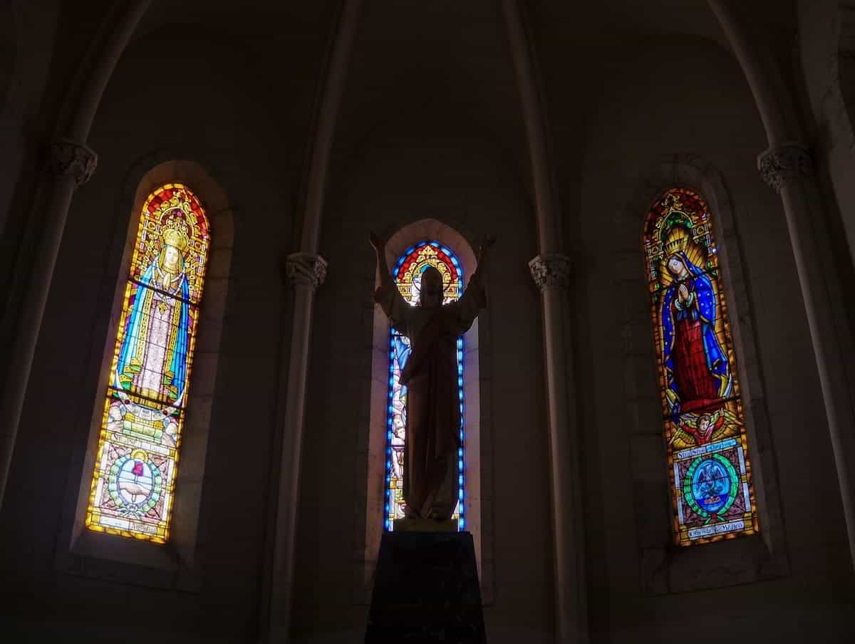 Inside the Temple del Sagrat Cor church in Tibidabo