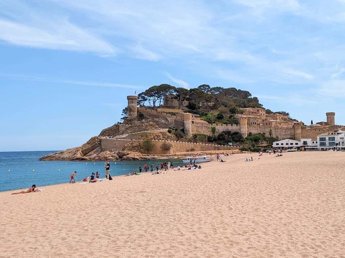 Tossa de Mar main beach