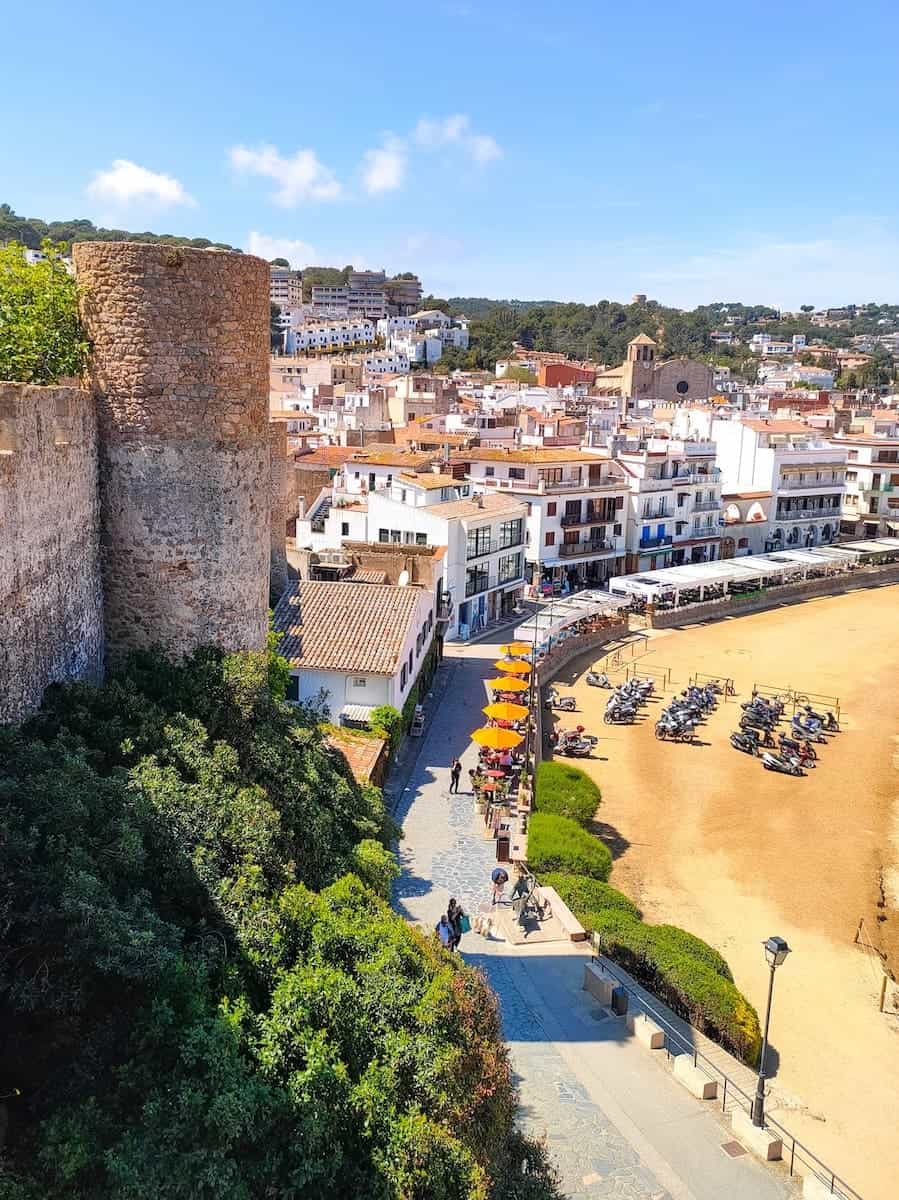 Views of Tossa de Mar from the Old Town