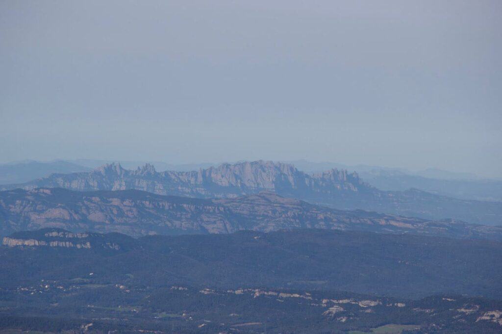 Views of Montserrat from Matagalls Peak