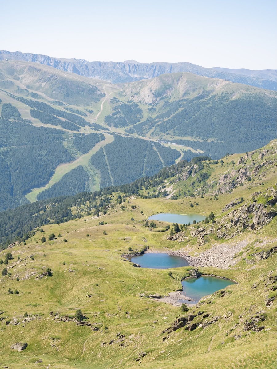 Views of Grandvalira ski resort and Estanys de Querol i Salamandres