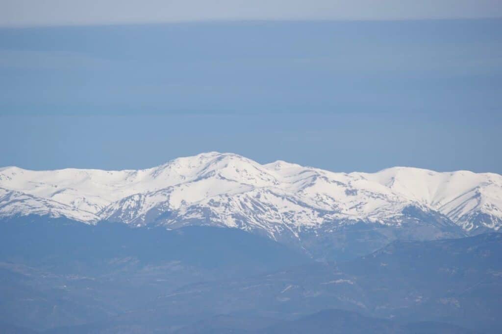 Views of the Pyrenees from Matagalls Peak