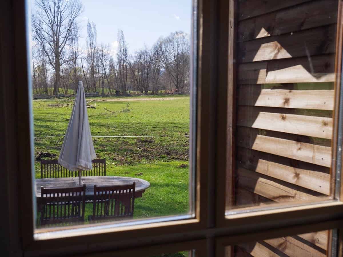 Window views from the bungalow at Mas Sant Marc